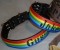 2" Flat Collar, Embroidery ON Stripe
