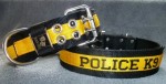 2" K9 FLAT Collar, Stripe & Embroidery