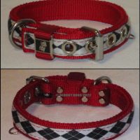 heavy duty collars with center stripe