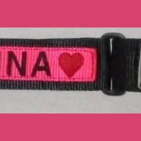 1.5 inch Dual Grip Collar with Embroider and stripes