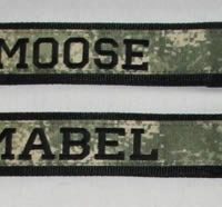 2 inch Dual Grip Collar with 1.5 inch stripe and embroidery