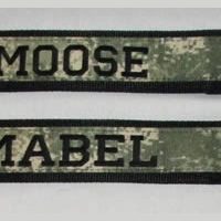 2 inch Dual Grip Collar with 1.5 inch stripe and embroidery
