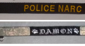 1 inch k9 police dog collars