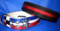 split-stripe on 2-inch collar dog collars with split stripes