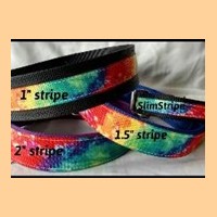 Stripe width options 1 inch, 1.5inch and 2 inch dog collar widths